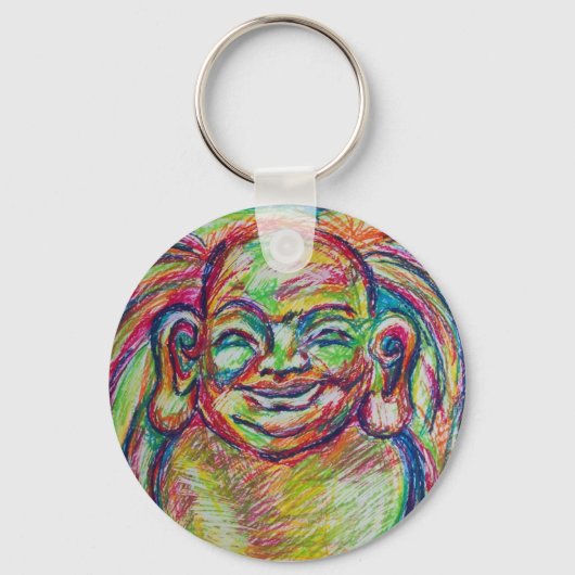 Happy Buddha Sleutelhanger (Voorkant)