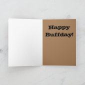 "Happy Buffday" met sexy man Kaart (Binnen)