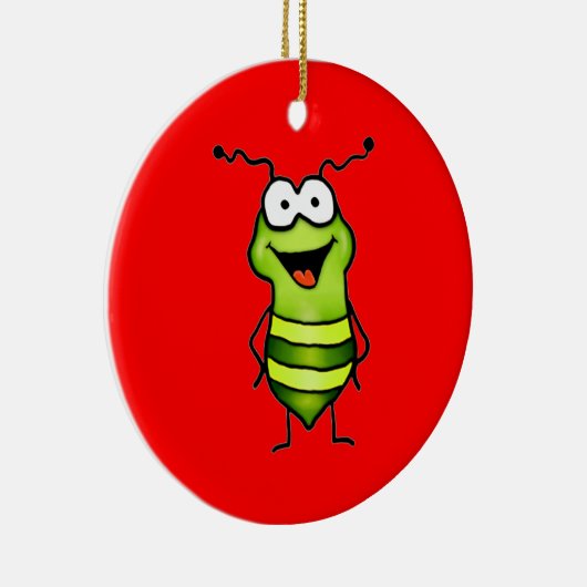 Happy Bug Keramisch Ornament (Rechts)