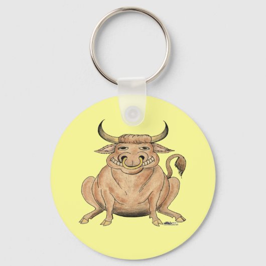 Happy Bull Sleutelhanger (Voorkant)