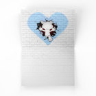 Happy Bull Terrier Cartoon Wenskaart (voor hem)