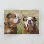 Happy Bulldog moederdag Kaart (Binnen)