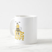 Happy Bumble Bee Koffiemok (Voorkant links)