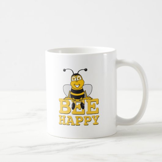 Happy Bumble Bee Koffiemok (Rechts)