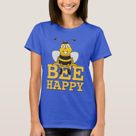 Happy Bumble Bee T-shirt (Voorkant)