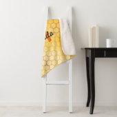 Happy Bumble bijen honingraat, naam druppelaar Sherpa Deken (In situ)