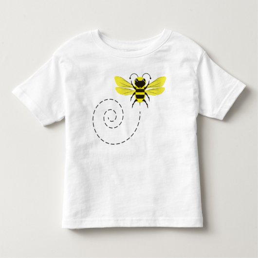 Happy Bumblebee Flying Boys & Girls Kinder Shirts (Voorkant)