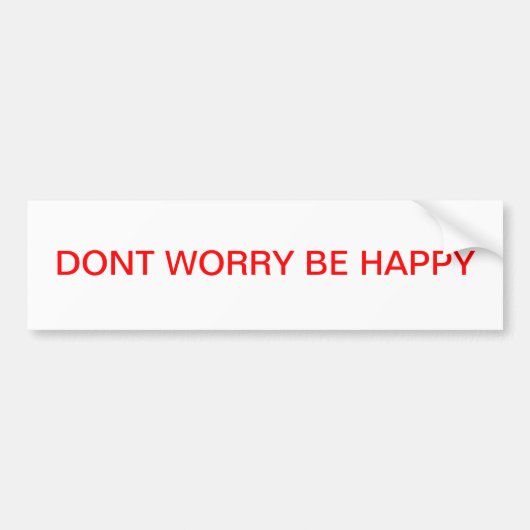 HAPPY BUMPERSTICKER (Voorkant)