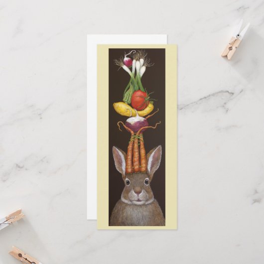 Happy Bun-platte kaart (Voorkant / Achterkant in situ)