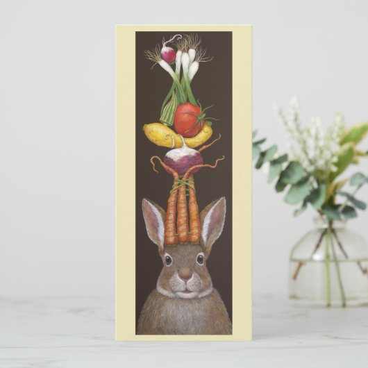 Happy Bun-platte kaart (Staand voorkant)