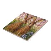 Happy Bunnies design by Schukina A072 Tegeltje (Zijkant)