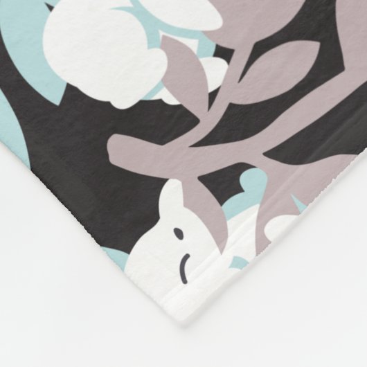 Happy Bunnies Fleece Deken (Hoek)