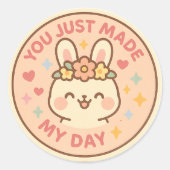 Happy Bunny Appreciation Sticker (Voorkant)