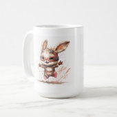 Happy Bunny Classic Mok, 15 oz Koffiemok (Voorkant links)