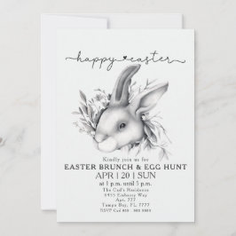 Happy Bunny Easter Brunch & Egg Hunt uitnodiging