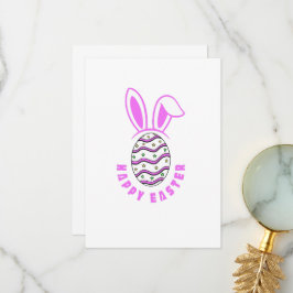 Happy Bunny Easter Egg Bedankkaart