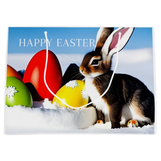 Happy Bunny Groot Cadeauzakje (Voorkant)