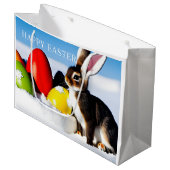 Happy Bunny Groot Cadeauzakje (Voorkant Gekanteld)