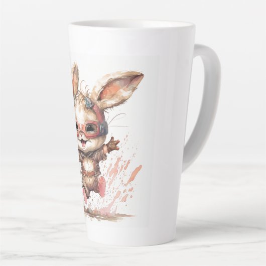Happy Bunny Latte Mok (Rechterhoek)