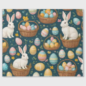 Happy Bunny Paasmodern Collectie Cadeaupapier (Vlak)