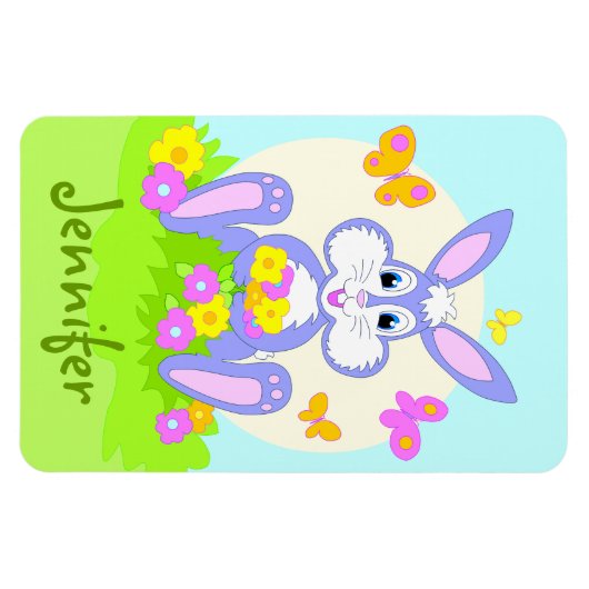 Happy Bunny Personalized Magnets Magneet (Horizontaal)