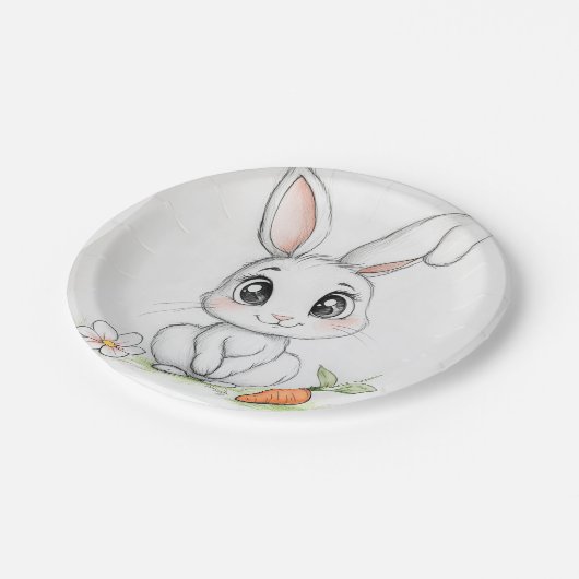 Happy Bunny Smiles Paper Bord (Gekanteld)