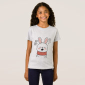 Happy Bunny T-shirt – Schattigee minimalistische C (Voorkant volledig)