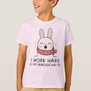 Happy Bunny T-shirt – Schattigee minimalistische C