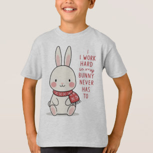Happy Bunny T-shirt – Schattigee minimalistische C
