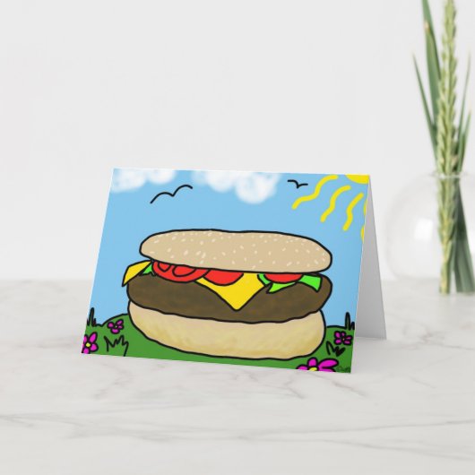 Happy Burger Day Card Kaart (Voorkant)
