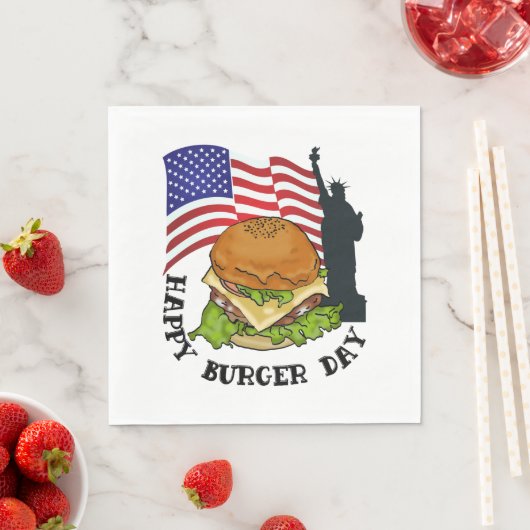 Happy burger day servet (Insitu)
