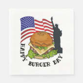 Happy burger day servet (Voorkant)