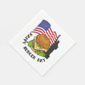 Happy burger day servet (Hoek)