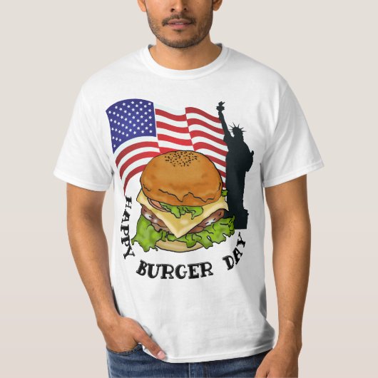 Happy burger day T-Shirt (Voorkant)