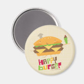 Happy Burger Magneet (Voorkant / Achterkant)