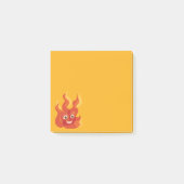 Happy Burning Fire Flame Character Post-it® Notes (Voorkant)