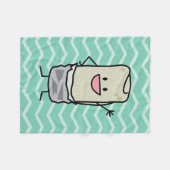 Happy Burrito wacht hallo Fleece Deken (Voorkant (Horizontaal))