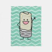 Happy Burrito wacht hallo Fleece Deken (Voorkant)