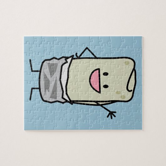 Happy Burrito Waving Hallo Legpuzzel (Horizontaal)