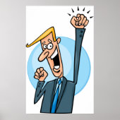 Happy Businessman Poster (Voorkant)