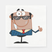 Happy Businessman Servet (Voorkant)