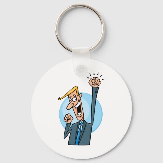 Happy Businessman Sleutelhanger (Voorkant)