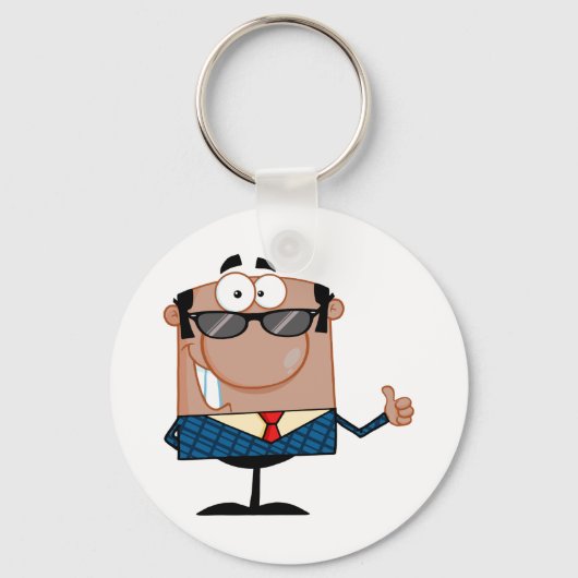 Happy Businessman Sleutelhanger (Voorkant)
