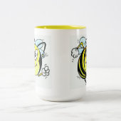 Happy Busy Bee Tweekleurige Koffiemok (Center)