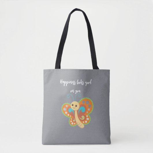 Happy Buterfly Tote Bag (Voorkant)