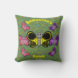 Happy Butterflies Square Pillow Kussen