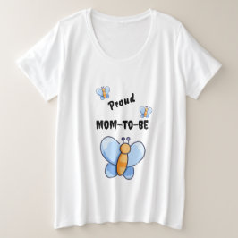 Happy Butterfly baby shower Mom -to-be T-Shirt
