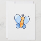 Happy Butterfly Baby shower uitnodiging (Achterkant)