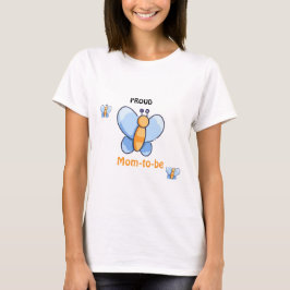 Happy Butterfly BabyShower Mom-to-be T-shirt