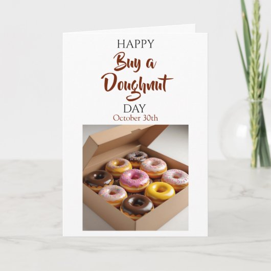 Happy Buy a Doughnut Day | October 29th Kaart (Voorkant)